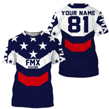Load image into Gallery viewer, Personalized FMX Jersey UPF30+ Freestyle Motocross American Adults & Kid Dirt Bike Motorcycle Racing| NMS690
