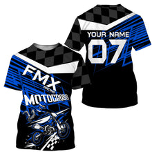 Load image into Gallery viewer, Personalized FMX Motocross Jersey UPF30+ Freestyle MX Adults & Kid Dirt Bike Motorcycle Performance| NMS691