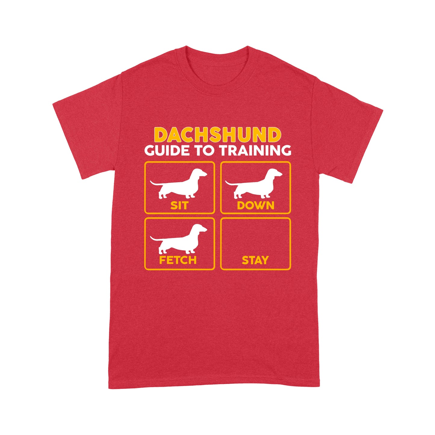 Dachshund Standard T-shirt | Funny Guide to Training dog - FSD2407D08