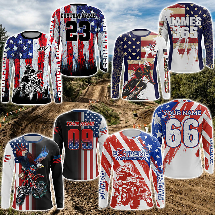 American Flag Motocross Jerseys