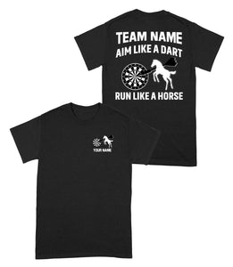 Darts And Horse On Shirt, Custom Darts Team Shirt For Men-Women, Darts For Gift NYN0130