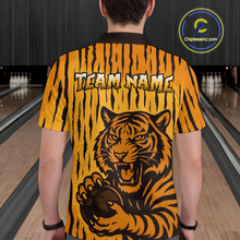 Load image into Gallery viewer, Tiger Bowling Shirts for Team Women Men Custom Bowling Jersey Polo &amp; Quarter Zip Shirt MBL187