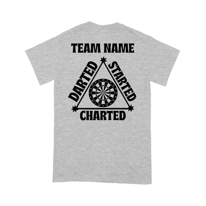 Darted Started Charted Custom Dart Team Shirts For Men-Women, Darts For Gift NYN0179
