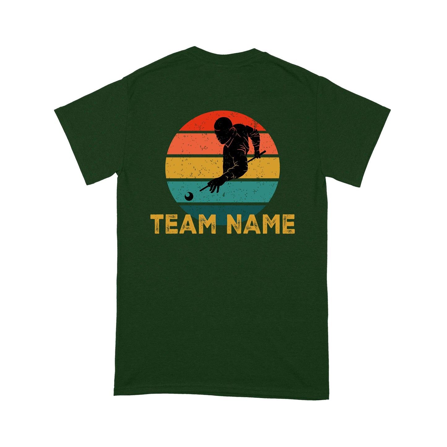 Custom Retro Billiards T-Shirt For Team, Tshirt For Pool Players, Vintage Pool Billiard Shirts TDM3892
