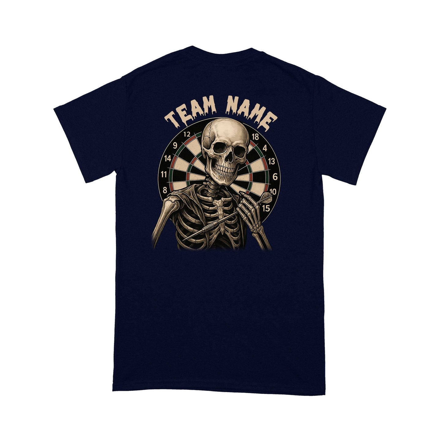Funny Skeleton Darts Shirt, Multicolor Custom Darts League Team T-Shirt, Darts Player Gift TDM3909