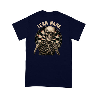 Funny Skeleton Darts Shirt, Multicolor Custom Darts League Team T-Shirt, Darts Player Gift TDM3909