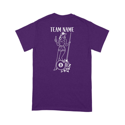 Floral 8 Ball Billiard Shirt, Custom Ladies Pool Team Billiard T-Shirt, Best Billiard Gift Idea TDM3893