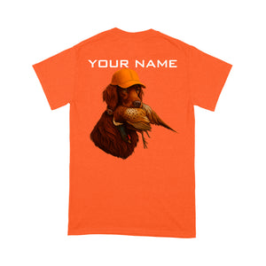 Irish Setter Pheasant hunting Shirt for Hunter FSD4716 D03