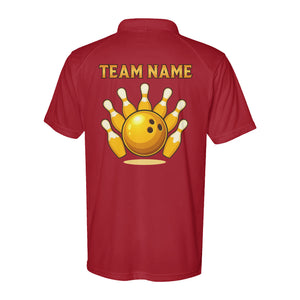 Bowling and beer custom team name Bowling Performance Polo shirt, bowling team jerseys D02 NQS9919