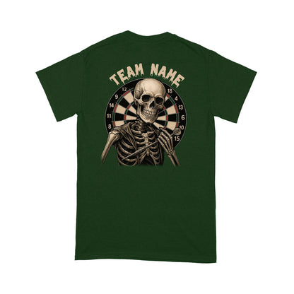 Funny Skeleton Darts Shirt, Multicolor Custom Darts League Team T-Shirt, Darts Player Gift TDM3909