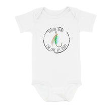 Load image into Gallery viewer, Funny Fishing Infant Bodysuit Custom Infant Fishing Shirts, I&#39;m one fly baby Fishing Baby Onesie NQS8281