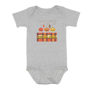 Cute Fishing Bobbers Custom Halloween Infant Fishing Shirts, Fall Fishing Newborn Baby Onesie IPHW7146