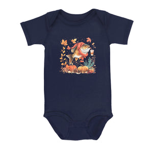 Cute Fish Enjoy The Autumn Fall Fishing Infant Fishing Shirts, Thanksgiving Baby Onesie IPHW7148