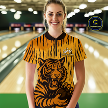 Load image into Gallery viewer, Tiger Bowling Shirts for Team Women Men Custom Bowling Jersey Polo &amp; Quarter Zip Shirt MBL187