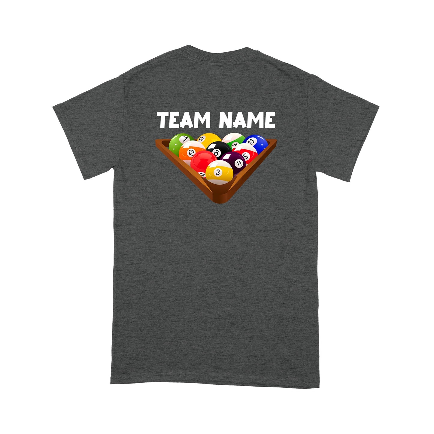 Custom Billiard T-Shirts For Pool Players | 8 Ball Shirt, Personalized Billiards Team Shirt TDM3887