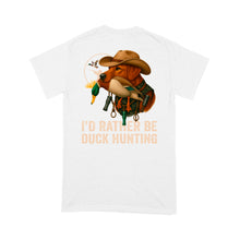 Load image into Gallery viewer, I&#39;d Rather Be Duck Hunting Fox Red Labs Dog Men T-shirt FSD4706 D03