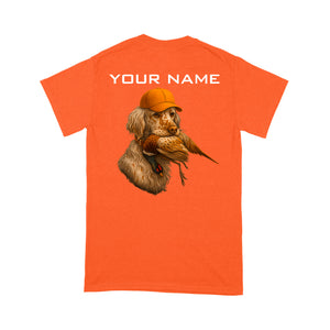 English Setter orange belton Pheasant hunting Shirt for Hunter FSD4714 D03
