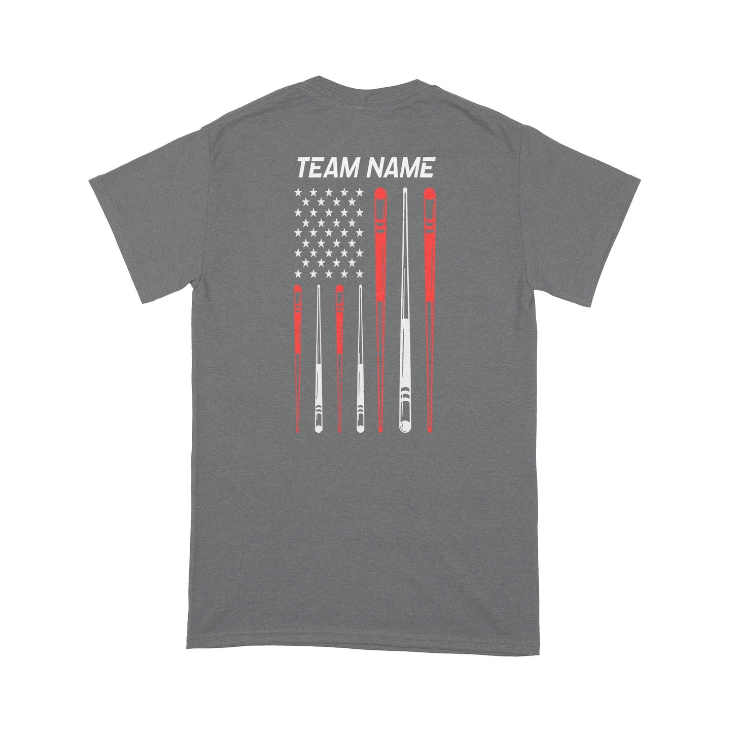 Patriotic American Flag Billiard T-Shirts Custom 8 Ball Pool Team Shirts For Players TDM3917