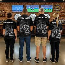 Load image into Gallery viewer, Personalized Grim Reaper Dart Shirt for Men Dart League Jersey Dartboard Shirt Polo &amp; Quarter-Zip DHT1