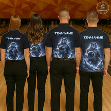 Load image into Gallery viewer, Custom Wolf Bowling Team Shirt for Men Bowling League Jersey Polo &amp; Quarter-Zip Bowling Shirt QZT880