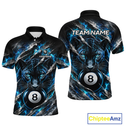 Custom Panther 8 Ball Billiard Shirt Pool Billiard Jersey for Men BHT123