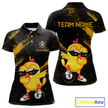 Load image into Gallery viewer, Customized Funny Chicken Billiard  8 Ball Pool Shirts for Women Billiard Jersey for Team Polo &amp; 1/4 Zip BHT4