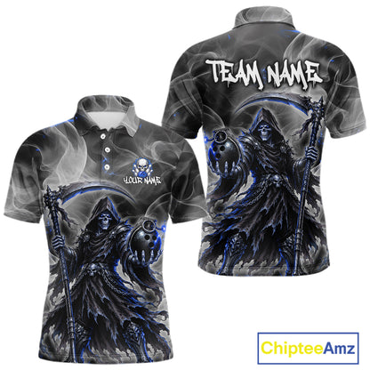 Smoke Grim Reaper Bowling Shirt for Men Personalized Bowling Team Jersey QZT1343