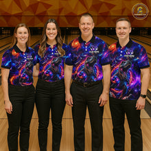 Load image into Gallery viewer, Galaxy Funny Bowling Shirt for Women Custom Bowling League Jersey Polo &amp; Quartr-Zip QZT1022