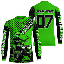 Load image into Gallery viewer, Green ATV Racing Jersey Upf30+ Custom Motocross Jersey Men Women Extreme Riding Shirt for Kids MHT200