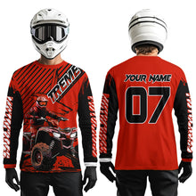 Load image into Gallery viewer, Red ATV Racing Jersey Upf30+ Custom Motocross Jersey Men Women Extreme Riding Shirt for Kids MHT200