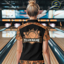 Load image into Gallery viewer, Tiger Bowling Shirt Custom Bowling Team Jersey for Women Bowling Outfit Polo &amp; 1/4-Zip QZT772