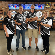 Load image into Gallery viewer, Personalized Grey Dart Shirt for Team Dart Jersey for Men Dartboard League Uniform DHT11