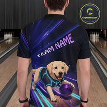 Load image into Gallery viewer, Neon Funny Labrador Retriever Bowling Shirt for Men Custom Bowling Team Jersey Polo &amp; 1/4-Zip QZT992