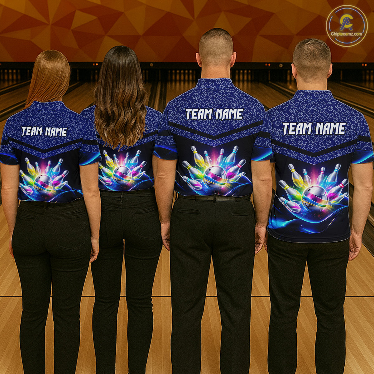 Personalized Bowling Team Shirt for Men  Polo & 1/4 Zip Bowling Jersey League QZT839