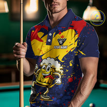 Load image into Gallery viewer, Funny Beer 8 Ball Billiard Shirt for Men Custom Billiard Jersey Pool Shirt Polo &amp; Quarter-Zip BHT19