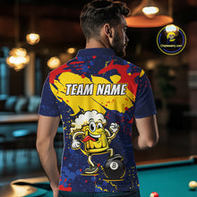 Load image into Gallery viewer, Funny Beer 8 Ball Billiard Shirt for Men Custom Billiard Jersey Pool Shirt Polo &amp; Quarter-Zip BHT19