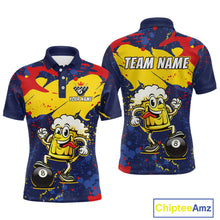Load image into Gallery viewer, Funny Beer 8 Ball Billiard Shirt for Men Custom Billiard Jersey Pool Shirt Polo &amp; Quarter-Zip BHT19