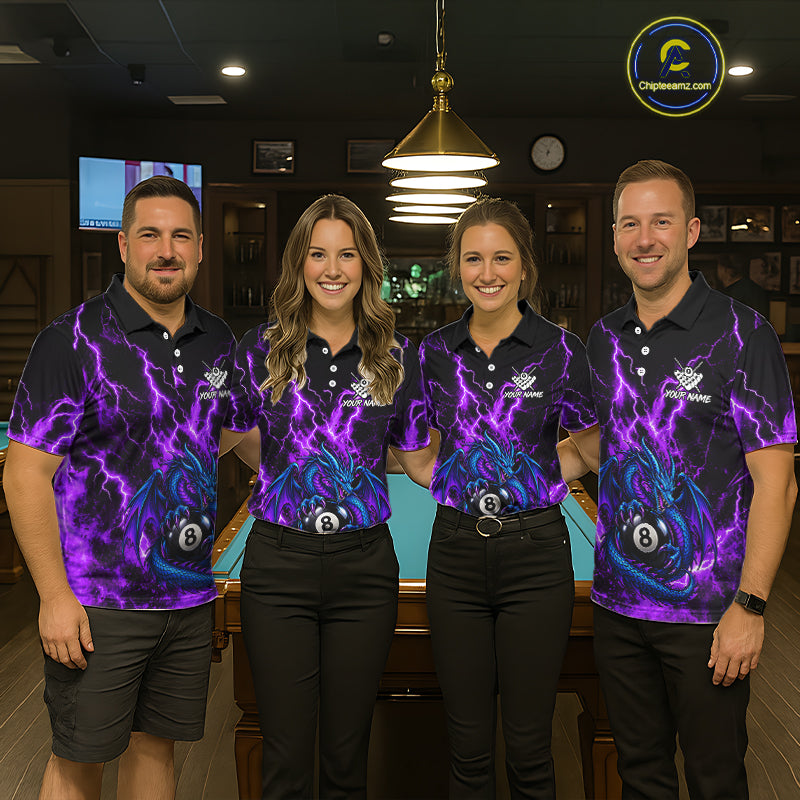 Custom Wizard Raccoon 8 Ball Billiard Shirt Pool Billiard Jersey for Women BHT124