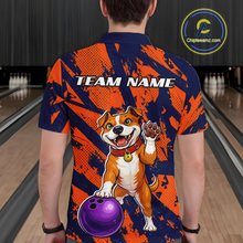 Load image into Gallery viewer, Custom Pitbull Bowling Shirt for Men Bowling Team Jersey Polo &amp; Quarter-Zip QZT1002