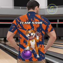 Load image into Gallery viewer, Custom Pitbull Bowling Shirt for Men Bowling Team Jersey Polo &amp; Quarter-Zip QZT1002