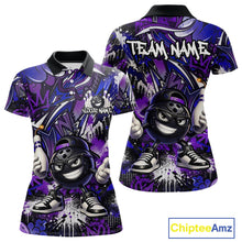 Load image into Gallery viewer, Purple and black sports jersey with cartoon character and 'Team Name' text, Chiptee Amz branding visible.
