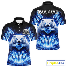 Load image into Gallery viewer, Custom Polar Beer Bowling Shirt for Men Ice Bowling Jersey Polo &amp; 1/4-Zip Bowling Uniform for Team QZT972