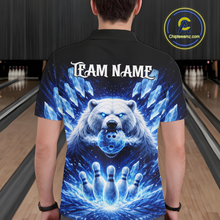 Load image into Gallery viewer, Custom Polar Beer Bowling Shirt for Men Ice Bowling Jersey Polo &amp; 1/4-Zip Bowling Uniform for Team QZT972
