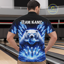Load image into Gallery viewer, Custom Polar Beer Bowling Shirt for Men Ice Bowling Jersey Polo &amp; 1/4-Zip Bowling Uniform for Team QZT972