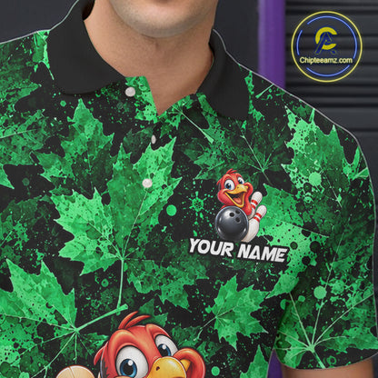 Custom Thanksgiving Bowling Shirt for Men Funny Turkey Bowling Jersey Bowling Gift QZT1334