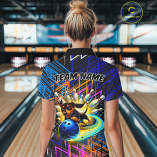 Load image into Gallery viewer, Funny Dachshund Bowling Shirt Custom Bowling Team Jersey for Women Polo &amp; 1/4-Zip Bowling Outfit QZT941