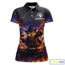 Load image into Gallery viewer, Custom Witch Owl Bowling Team Shirt Funny Bowling League Jersey Outfit for Women QZT864
