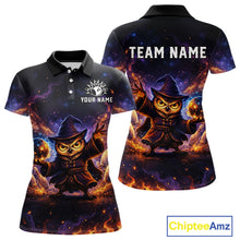 Load image into Gallery viewer, Custom Witch Owl Bowling Team Shirt Funny Bowling League Jersey Outfit for Women QZT864