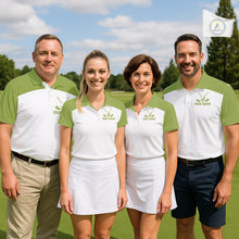 Load image into Gallery viewer, Funny Green Womens Golf Polo Shirt Custom Name Poodle Patriotic Dog Golf Shirts Personalized NHN0079