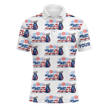 Load image into Gallery viewer, USA 250th Anniversary Mens Golf Polo Shirt Custom Golf Pattern Patriotic Independence Golf Tops NHN0234